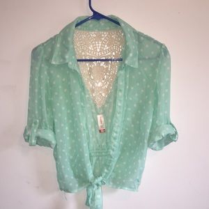 Blue flannel/cardigan